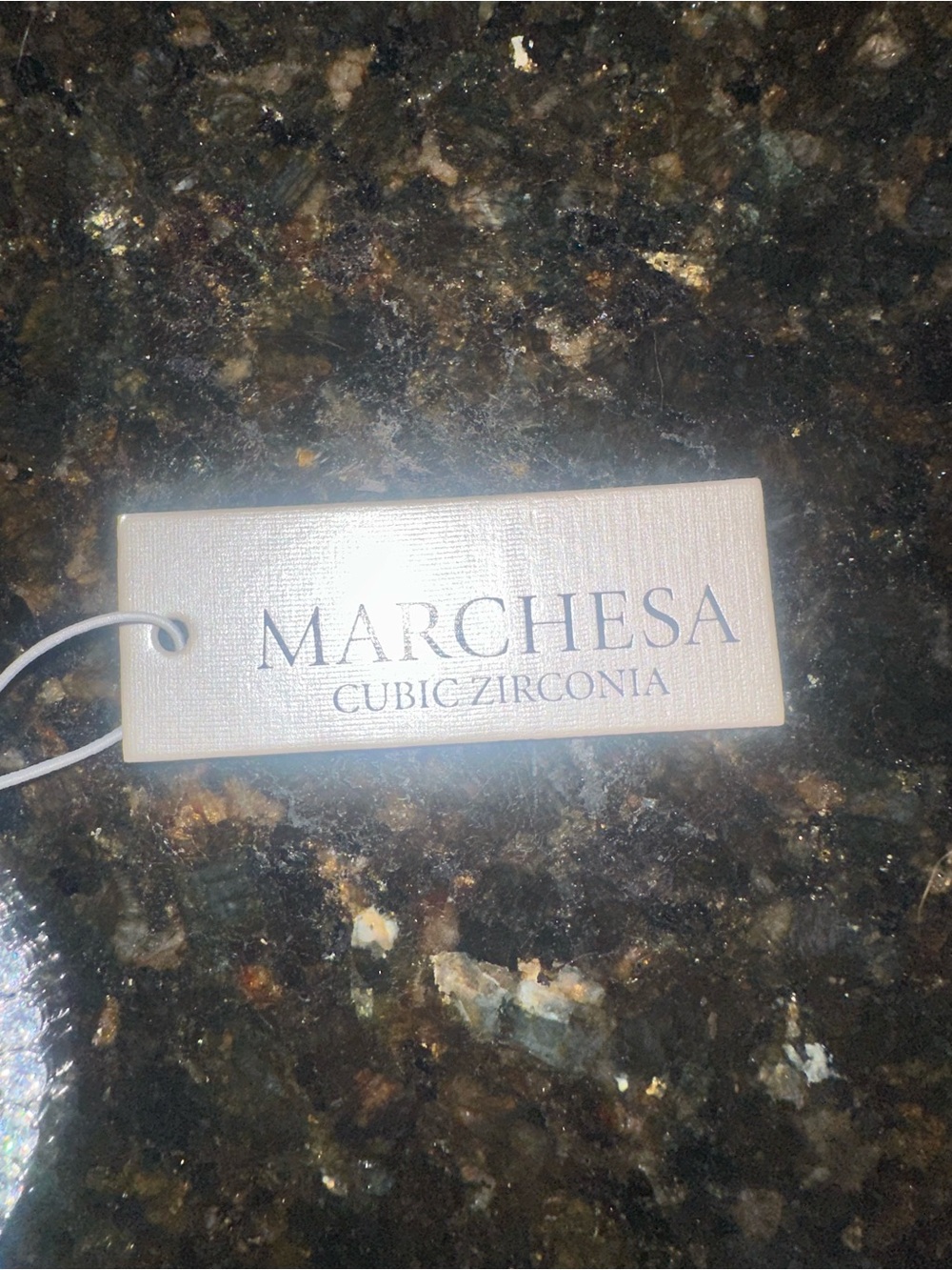 Marchesa Silver-Tone Clear Stone Tennis Necklace - Picture 4 of 4